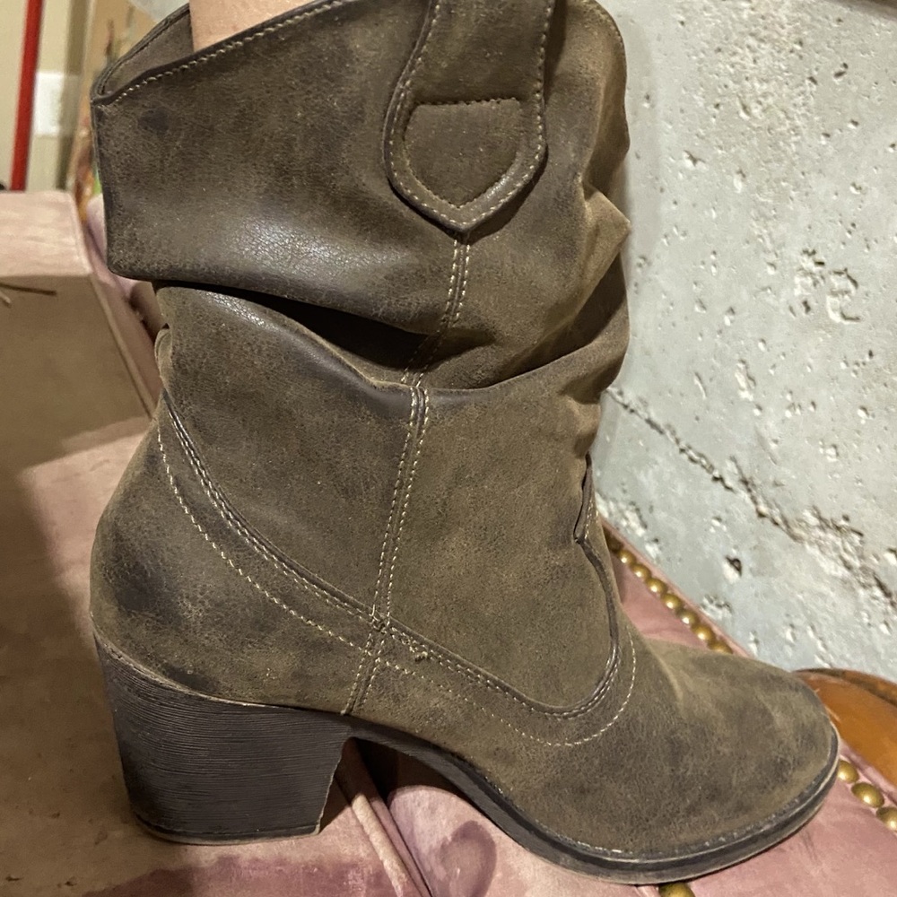 Distressed Ankle Booties